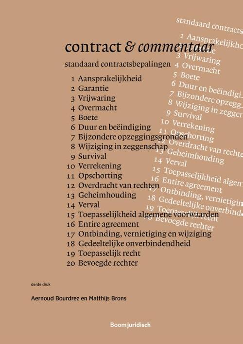 Contract & commentaar -  A.H. Bourdrez, Matthijs Brons (ISBN: 9789462126572)