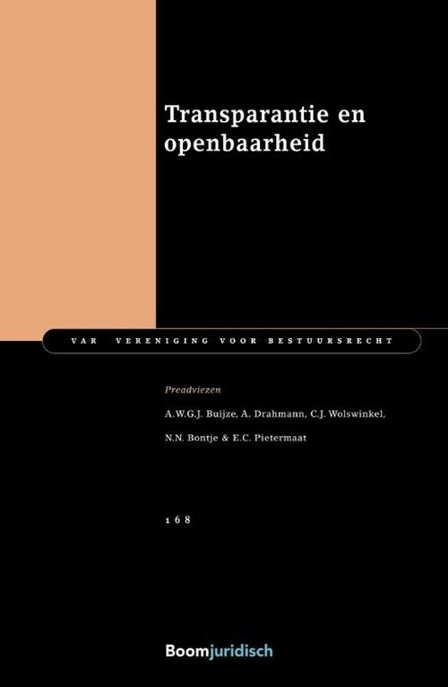 Transparantie en openbaarheid -  A. Drahmann (ISBN: 9789462126893)