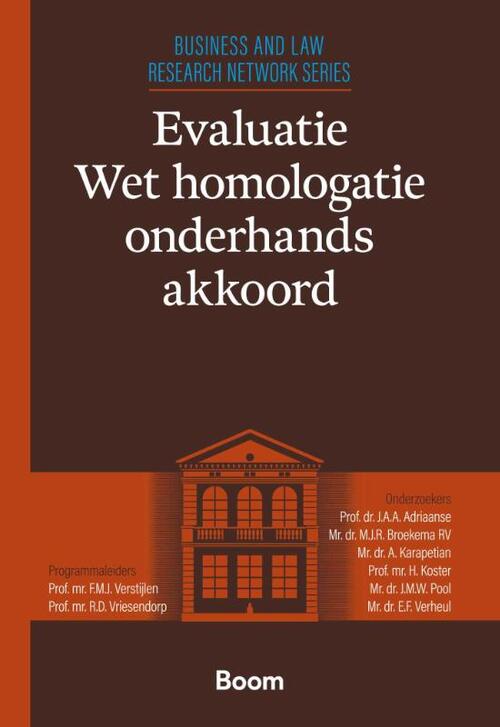 Evaluatie Wet homologatie onderhands akkoord -  A. Karapetian (ISBN: 9789462129535)