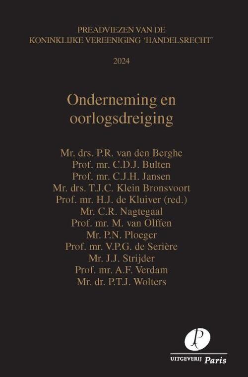 Onderneming en oorlogsdreiging -  A.F. Verdam (ISBN: 9789462513662)