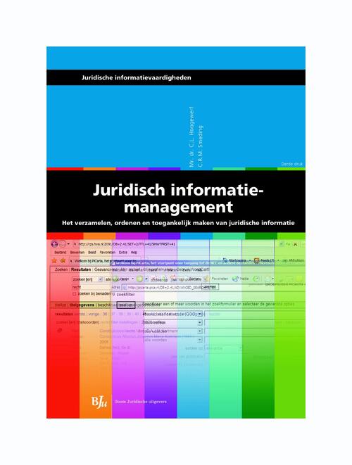 Juridisch informatiemanagement -  C.L. Hoogewerf, C.R.M. Smeding (ISBN: 9789462740990)