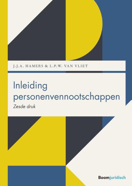 Inleiding personenvennootschappen -  J.J.A. Hamers, L.P.W. van Vliet (ISBN: 9789462909168)