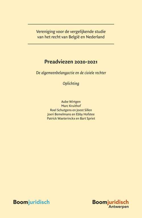 Preadviezen 2020-2021 -  Aube Wirtgen (ISBN: 9789462909878)