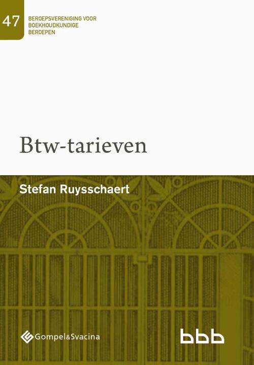 47-Btw-tarieven -  Stefan Ruysschaert (ISBN: 9789463712965)