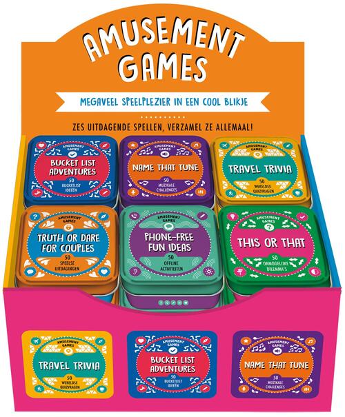 Display Amusement games 6 x 3 exemplaren -   (ISBN: 9789464086843)