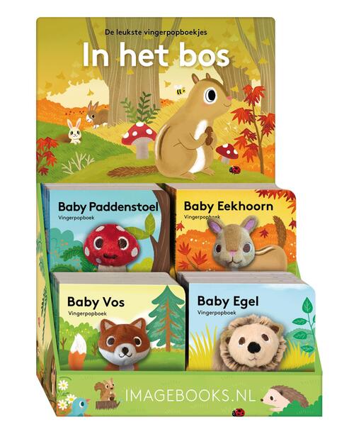 Display Vingerpopboekjes In het bos - 4 x 4 ex. -  Imagebooks Factory (ISBN: 9789464087314)