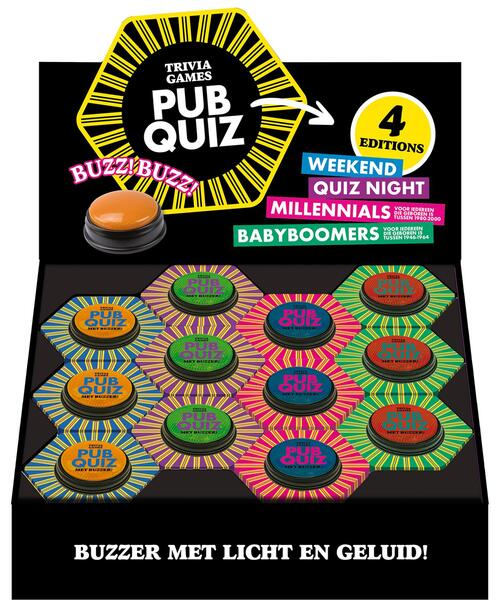 Display Pubquiz met buzzer 4 x 3 ex. -  Imagebooks Factory (ISBN: 9789464087321)