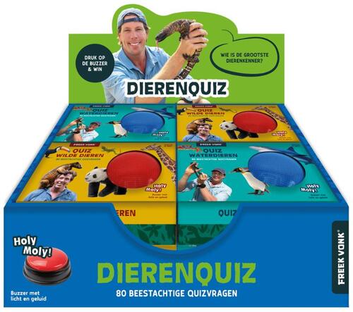 Display Freek Vonk Dierenquizspel met buzzer - 2 x 4 ex. -  Freek Vonk, Imagebooks Factory (ISBN: 9789464087512)