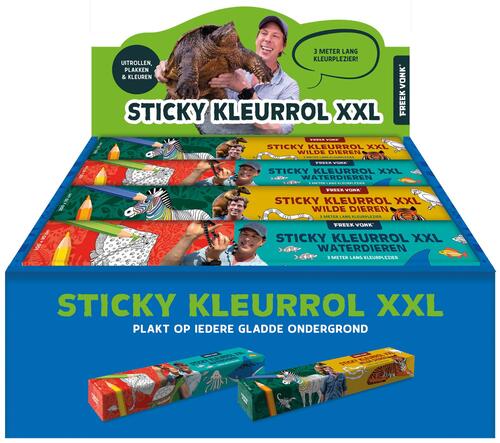 Display Freek Vonk Sticky kleurrollen XXL 2 x 6 ex. -  Interstat (ISBN: 9789464327656)