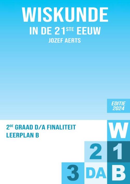 2de Graad D/A Finaliteit Leerplan B -  Jozef Aerts (ISBN: 9789464433401)