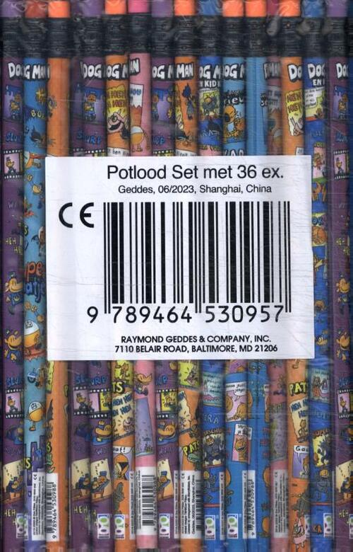 Potlood Set 36 exemplaren -  Dav Pilkey (ISBN: 9789464530957)