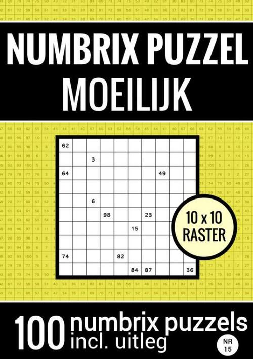 Numbrix Puzzel Moeilijk voor Ver Gevorderden Puzzelboek met 100