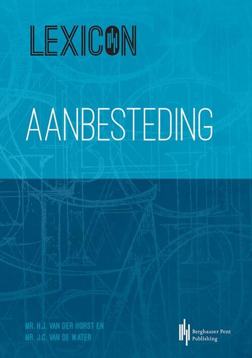 Lexicon aanbesteding -  Hein van der Horst, Kees van de Water (ISBN: 9789492952141)