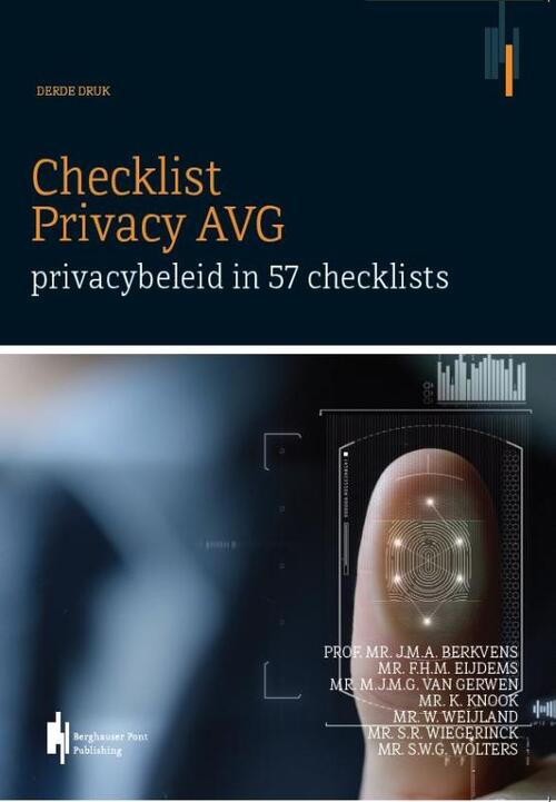 Checklist Privacy AVG -  Mr. Floortje Eijdems (ISBN: 9789492952202)